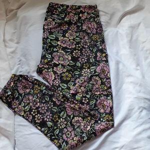 Flower print leggings